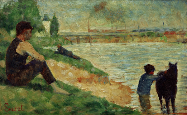 G.Seurat, Knaben mit Pferd de Georges Seurat