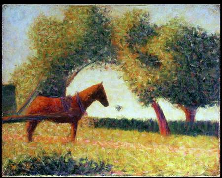 The Harnessed Horse de Georges Seurat