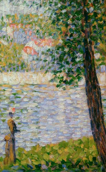 Seurat / Morning Stroll / Painting, 1884 de Georges Seurat