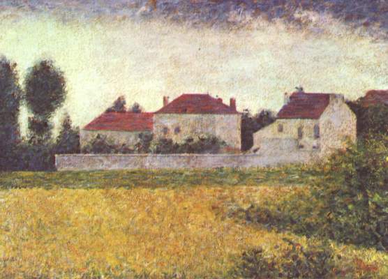 Ville this ' Avray, maisons blanches de Georges Seurat