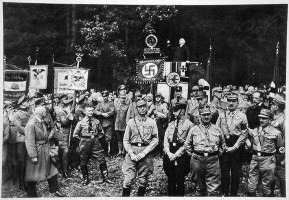 Bruno Doehring (1879-1961) Court Preacher to the Nazis making an address to the Evangelists at Bad H de German Photographer, (20th century)