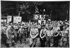 Bruno Doehring (1879-1961) Court Preacher to the Nazis making an address to the Evangelists at Bad H