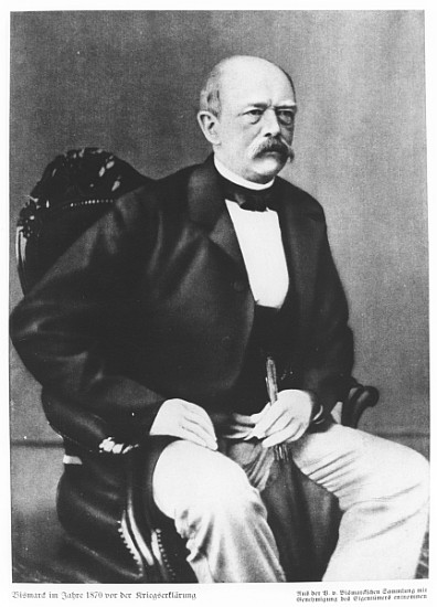 Bismarck in 1870 before the Declaration of War de German School