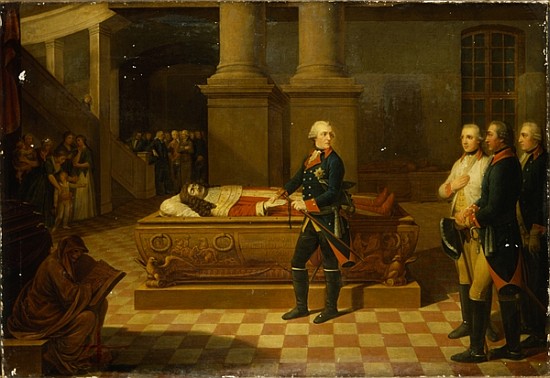 Frederick II in the Elector''s Crypt de German School