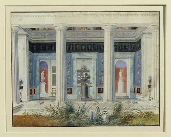 Garden portico, c.1834 de German School
