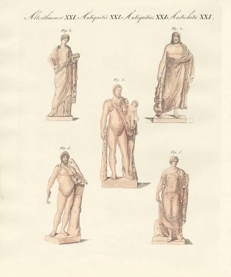 Divinities of the Greeks and Romans de German School, (19th century)