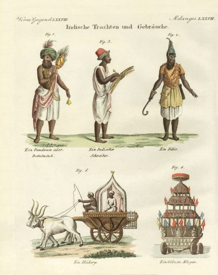 Indian dresses de German School, (19th century)