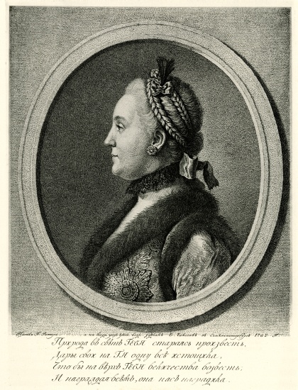 Katharina II. de German School, (19th century)