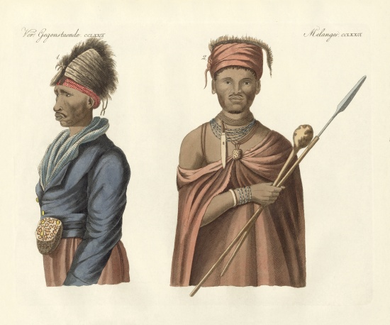Natives of South Africa de German School, (19th century)