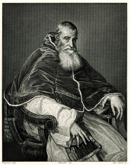 Papst Paul III. de German School, (19th century)