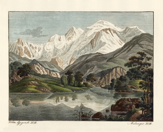 Snowy Mountains de German School, (19th century)