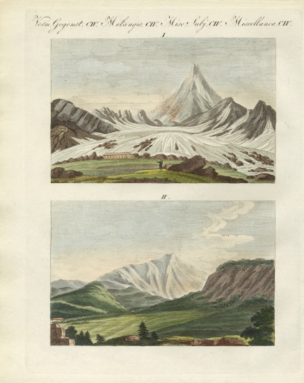 Strange mountains de German School, (19th century)
