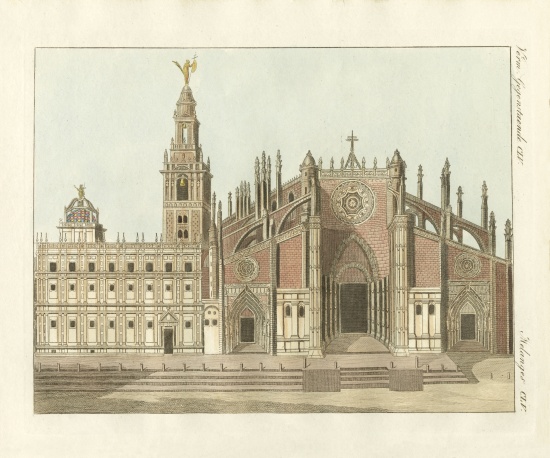 The cathedral or metropolitan church of Seville de German School, (19th century)