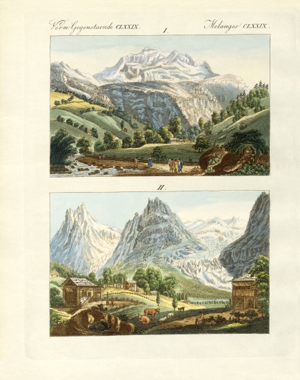Views of Switzerland de German School, (19th century)