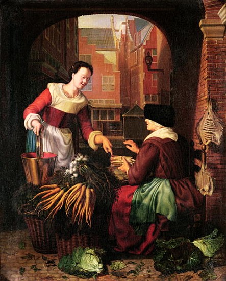 The Vegetable Seller de Gerrit or Gerard Dou
