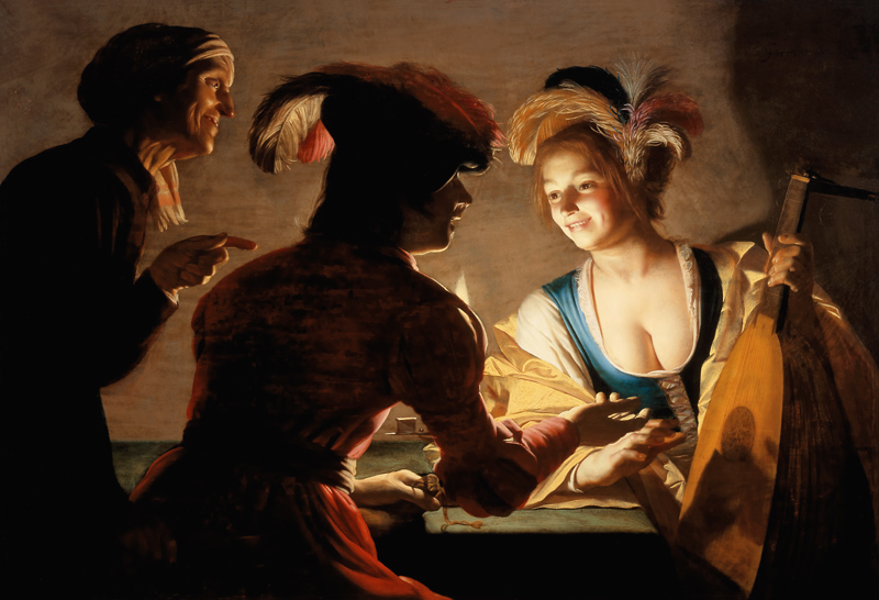 The procuress de Gerrit van Honthorst