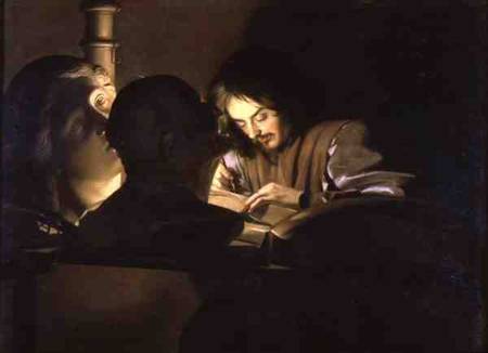 The Artist at Work de Gerrit van Honthorst