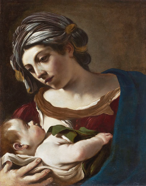 Madonna mit Kind de G. Francesco (Guercino) Barbieri
