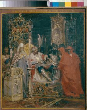 Alexander Nevsky Receiving Papal Legates