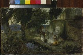 Scene at the fountain