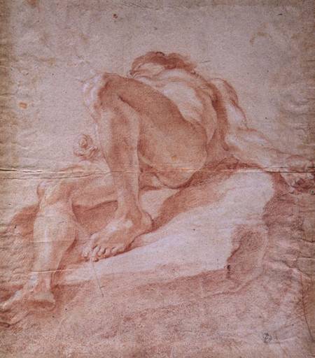 Sketch for the figure representing the Danube for 'The Fountain of the Four Rivers' de Gianlorenzo Bernini