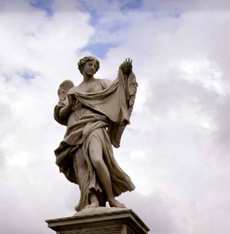 Statue of an Angel Holding the Holy Shroud de Gianlorenzo Bernini