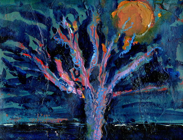 Tree and Strawberry Moon de Gigi Sudbury