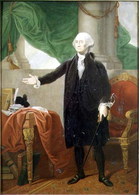 Portrait of George Washington (1732-99), first President of the United States de Gilbert Stuart