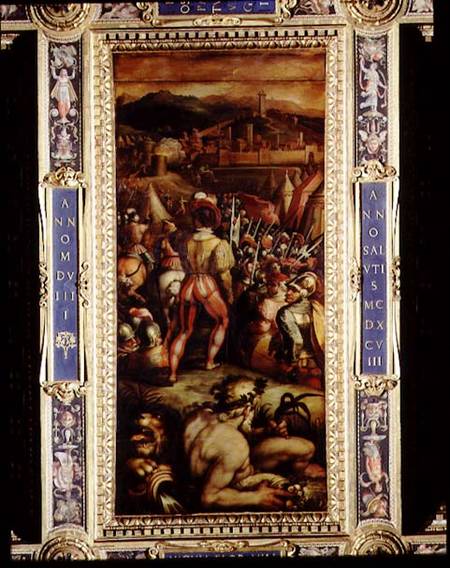 The Capture of Vicopisano from the ceiling of the Salone dei Cinquecento de Giorgio Vasari