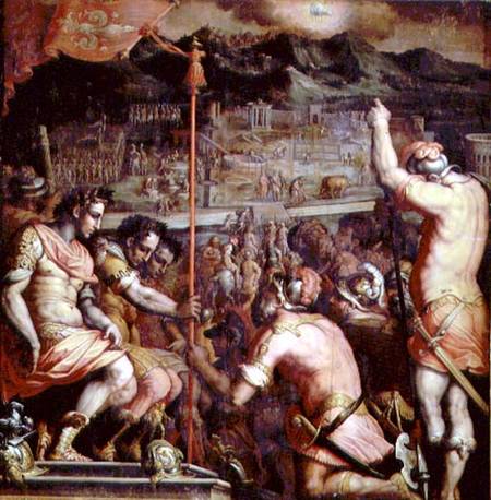 The Founding of Florence from the ceiling of the Salone dei Cinquecento de Giorgio Vasari