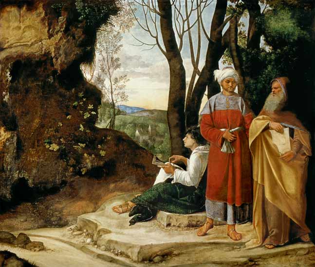 The three philosophers de Giorgione (eigentl. Giorgio Barbarelli oder da Castelfranco)
