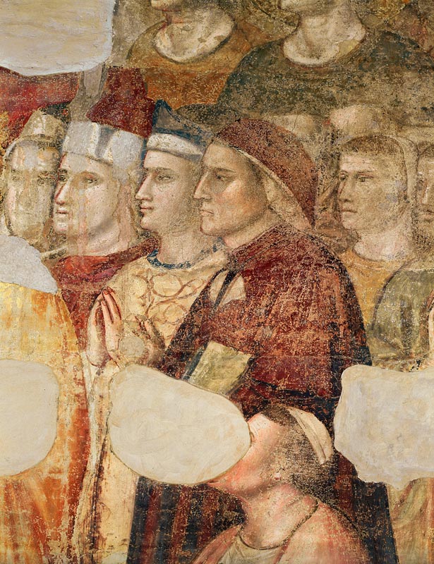 Dante Alighieri (1265-1321): (fresco) (detail) de Giotto (di Bondone)