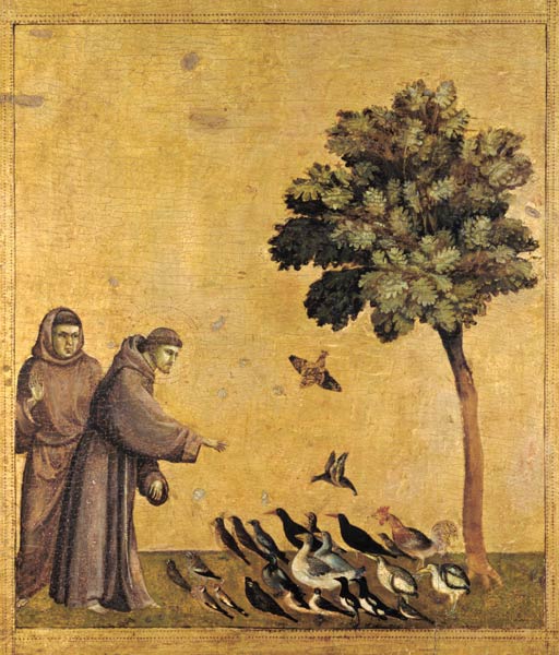 St. Francis of Assisi preaching to the birds de Giotto (di Bondone)