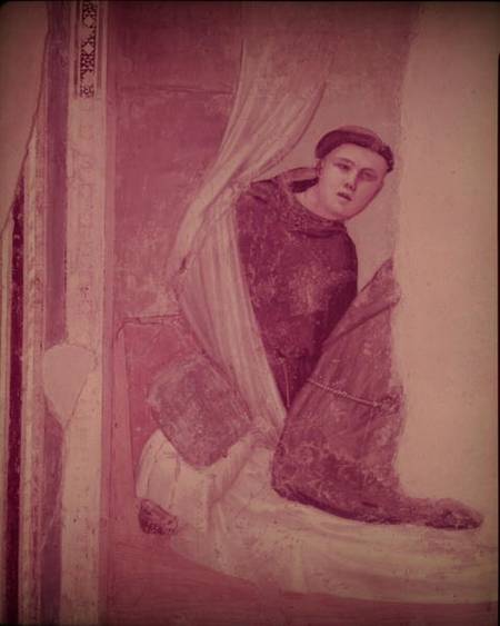 Monk, detail from the Life of St. Francis cycle, Bardi Chapel de Giotto (di Bondone)