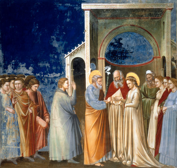 The Marriage of the Virgin de Giotto (di Bondone)