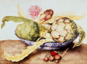 G.Garzoni / Bowl of Artichokes / c.1650