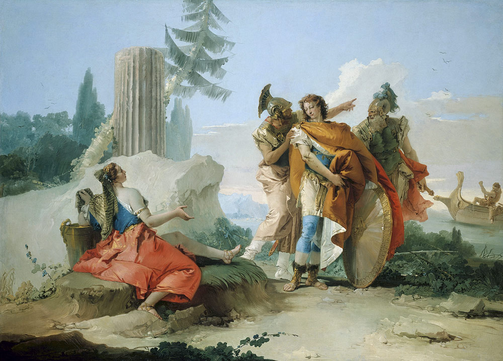Rinaldo leaves Armida de Giovanni Battista Tiepolo