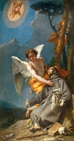 G.B.Tiepolo / Stigmatisation of Francis de Giovanni Battista Tiepolo