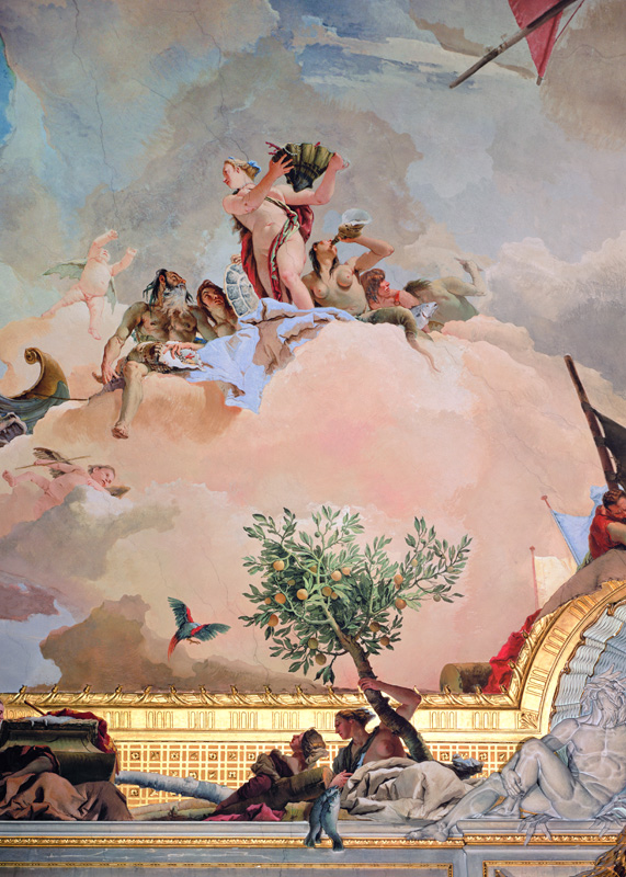 The Glory of Spain IV, from the Ceiling of the Throne Room de Giovanni Battista Tiepolo