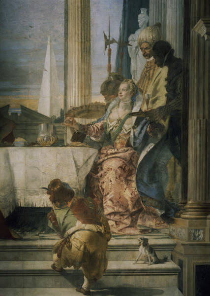 Tiepolo, Giovanni Battista 1696-1770. ''The banquet of Cleopatra'', 1757. Fresco (detail). Venice, P de Giovanni Battista Tiepolo