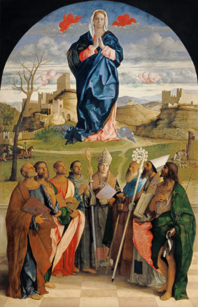 Giov.Bellini / Mary in Glory w.Saints de Giovanni Bellini