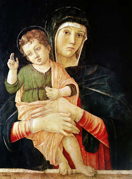 The Virgin and Child Blessing, 1460-70 de Giovanni Bellini