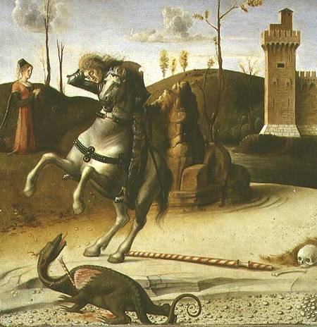 St. George and the Dragon, predella de Giovanni Bellini