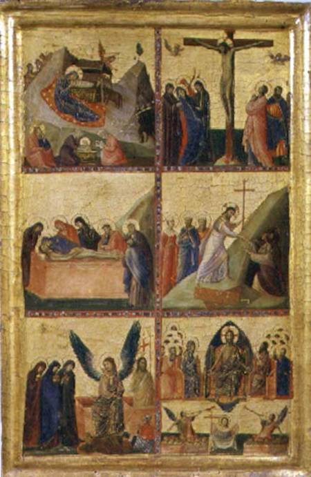 Scenes from the Passion (panel) de Giovanni  da Rimini