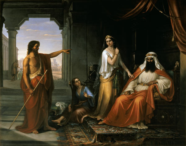 St. John the Baptist rebuking Herod de Giovanni Fattori