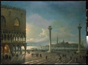 Evening atmosphere on the Piazzetta in view of San