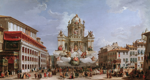 Rome / Piazza di Spagna / Painting de Giovanni Paolo Pannini