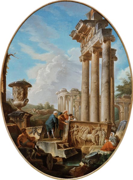 G.P.Pannini / The Archaeologist / 1750 de Giovanni Paolo Pannini