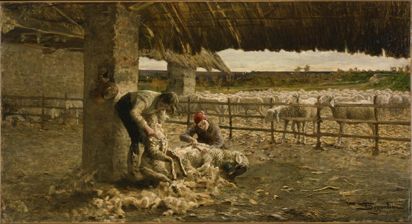 The Sheepshearing de Giovanni Segantini