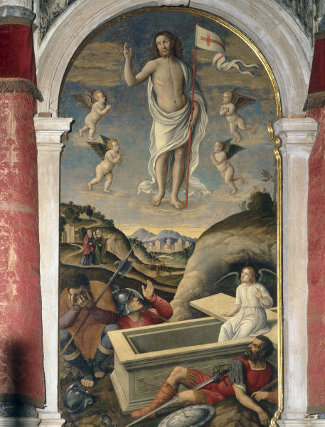 Girolamo da Santacroce /Resurrection/Ptg de Girolamo da Santacroce